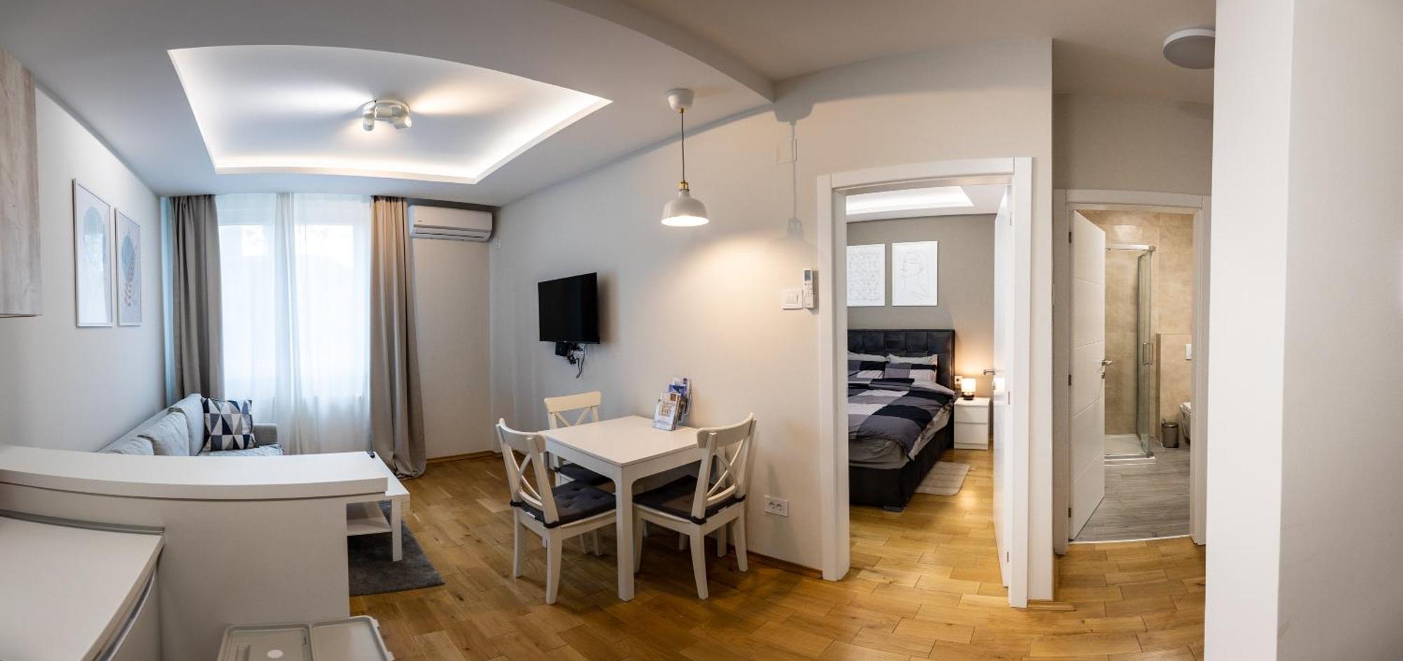 Black & White Apartment Subotica Dış mekan fotoğraf